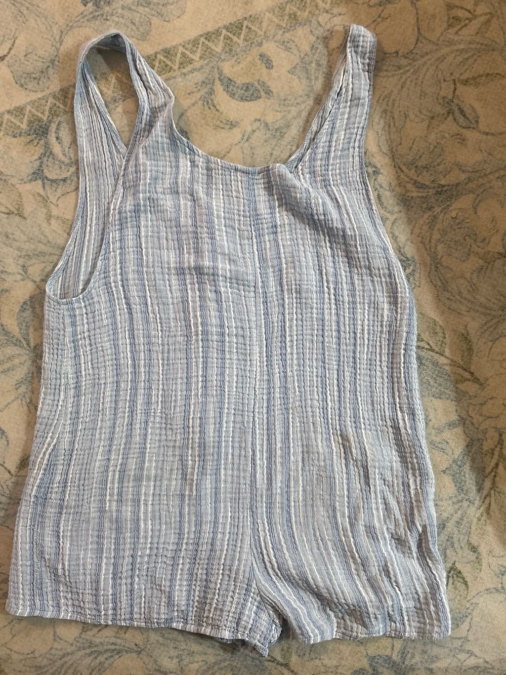 Light Blue Striped Women’s Tank Top - Unbranded